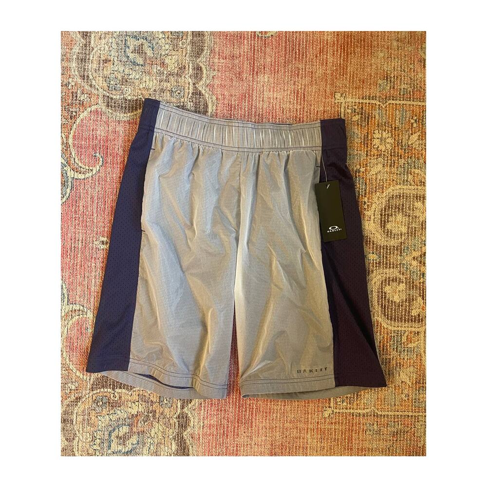 Oakley Men's Translucent Sunset Shorts Elastic Waist Blue Gray Size S NWT